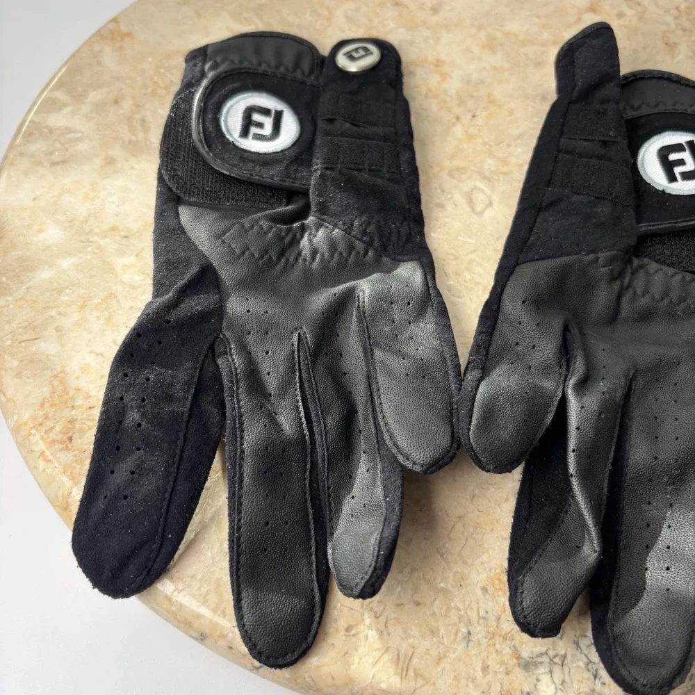 FootJoy RainGrip Golf Gloves Ladies Small‎ Black Pair